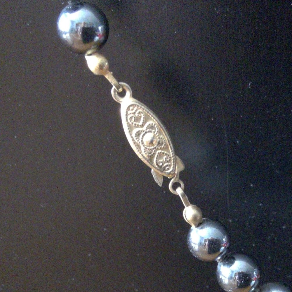 Hematite Necklace sparkle shiny celebrate - Picture 3 of 4